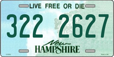 NH license plate 3222627
