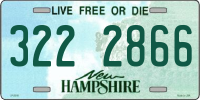 NH license plate 3222866