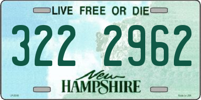 NH license plate 3222962