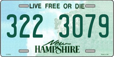 NH license plate 3223079