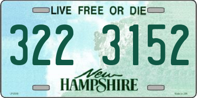 NH license plate 3223152