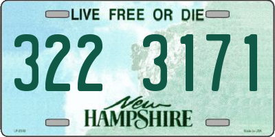NH license plate 3223171