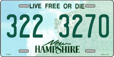 NH license plate 3223270