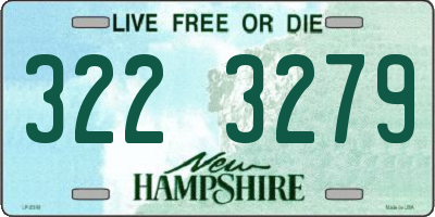 NH license plate 3223279