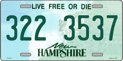 NH license plate 3223537