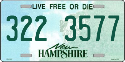 NH license plate 3223577