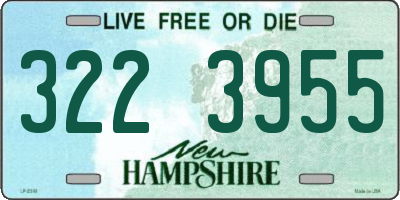 NH license plate 3223955