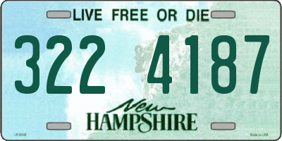 NH license plate 3224187