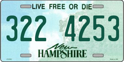 NH license plate 3224253