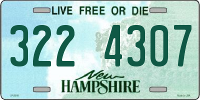 NH license plate 3224307