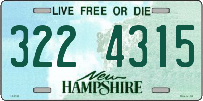 NH license plate 3224315