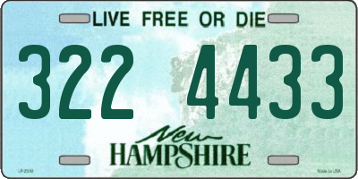 NH license plate 3224433