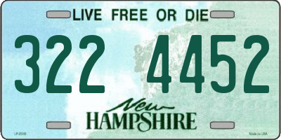 NH license plate 3224452