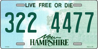 NH license plate 3224477
