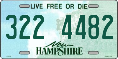 NH license plate 3224482