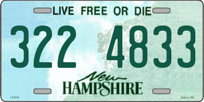 NH license plate 3224833