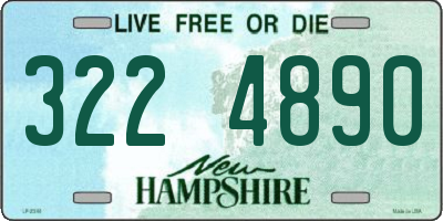 NH license plate 3224890
