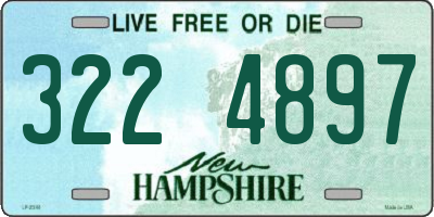 NH license plate 3224897