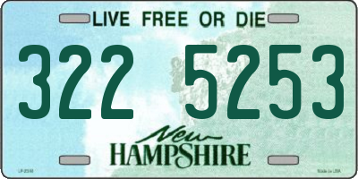 NH license plate 3225253