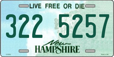 NH license plate 3225257