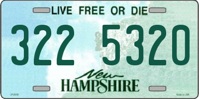 NH license plate 3225320