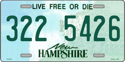 NH license plate 3225426