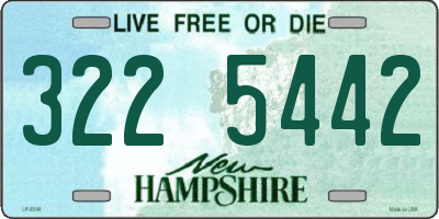 NH license plate 3225442