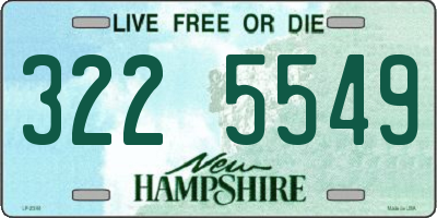 NH license plate 3225549
