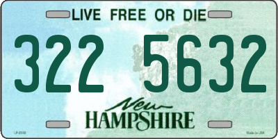 NH license plate 3225632