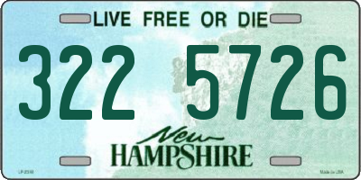 NH license plate 3225726