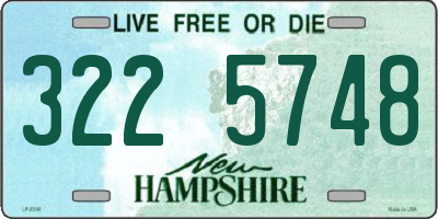 NH license plate 3225748
