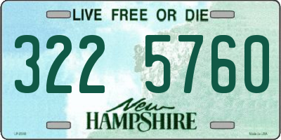 NH license plate 3225760