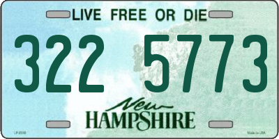 NH license plate 3225773