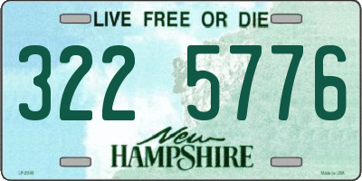 NH license plate 3225776
