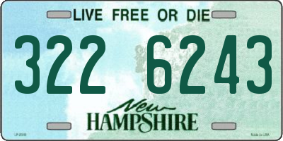 NH license plate 3226243