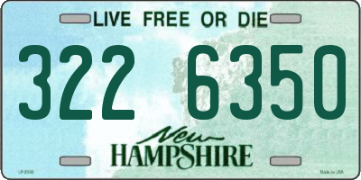 NH license plate 3226350