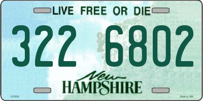 NH license plate 3226802