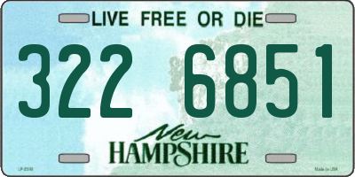 NH license plate 3226851