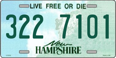 NH license plate 3227101