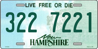 NH license plate 3227221