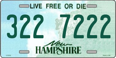 NH license plate 3227222