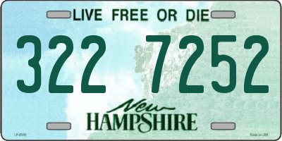 NH license plate 3227252
