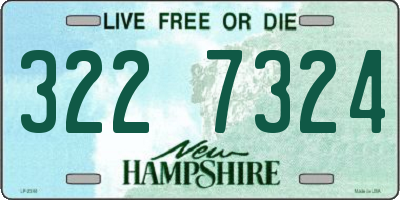 NH license plate 3227324