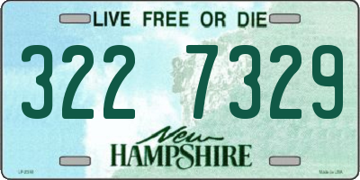 NH license plate 3227329