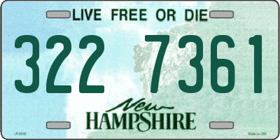 NH license plate 3227361