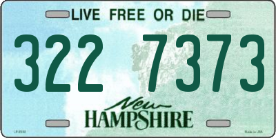 NH license plate 3227373