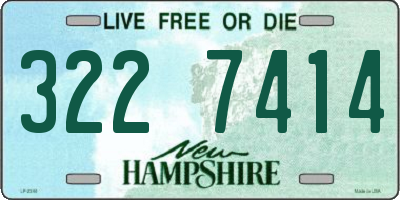 NH license plate 3227414
