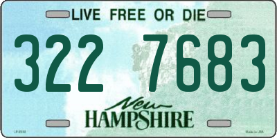 NH license plate 3227683