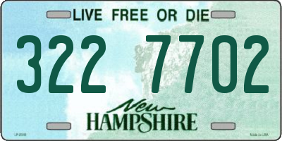 NH license plate 3227702