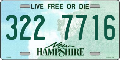 NH license plate 3227716